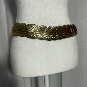 Retro Gold Seashell Pattern Belt